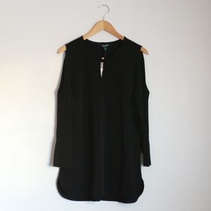 NEW! LAUREN RALPH LAUREN Cold Shoulder Blouse